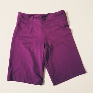 Marika Tek Womens Athletic Dark Pink Magenta Workout Biker Shorts Training XS